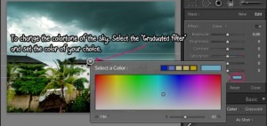 Change the color for a Graduated filter